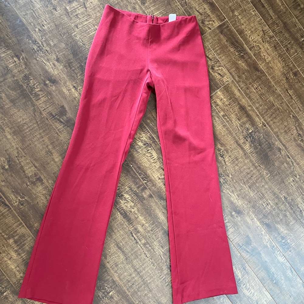 Vintage flattering red flare pant
